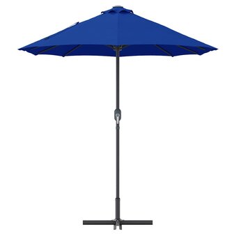 Tuinparasol Blauw 370 x 197 x 239 cm Poedergecoat staal