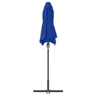 Tuinparasol Blauw 370 x 197 x 239 cm Poedergecoat staal