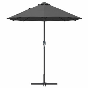 Tuinparasol Antraciet 370 x 197 x 239 cm Poedergecoat staal