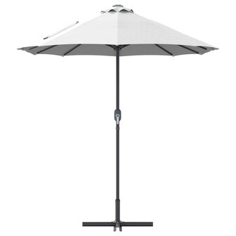 Tuinparasol Zand 370 x 197 x 239 cm Poedergecoat staal