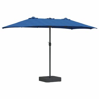 Tuinparasol Blauw 385 x 209 x 244 cm Stof