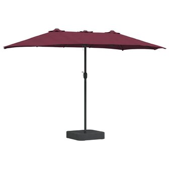 Tuinparasol Bordeauxrood 385 x 209 x 244 cm Stof