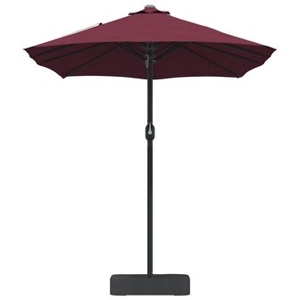Tuinparasol Bordeauxrood 385 x 209 x 244 cm Stof
