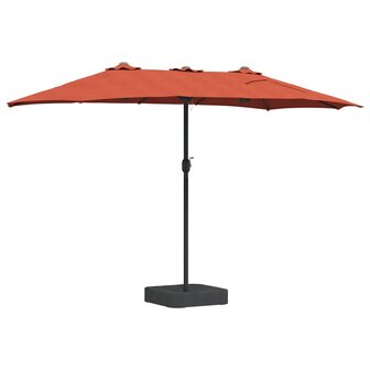 Tuinparasol Terracotta 385 x 209 x 244 cm Stof