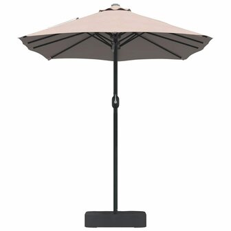 Tuinparasol Taupe 385 x 209 x 244 cm Stof