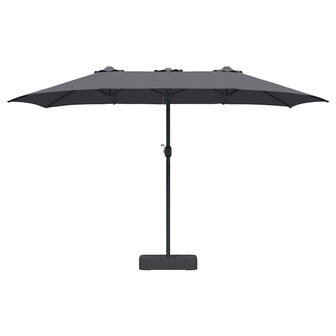 Tuinparasol Antraciet 385 x 209 x 244 cm Stof