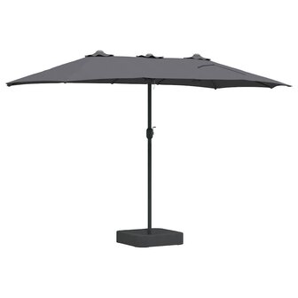 Tuinparasol Antraciet 385 x 209 x 244 cm Stof