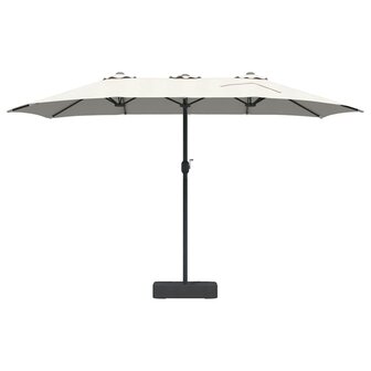 Tuinparasol Zand 385 x 209 x 244 cm Stof
