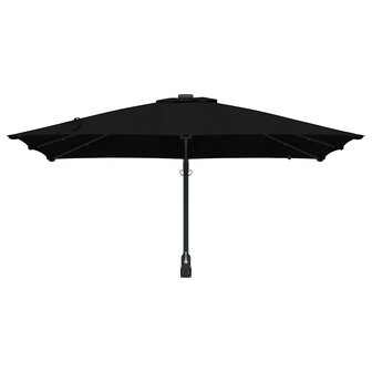 Tuinparasol Zwart 248.5 x 247.5 x 160 cm Stof