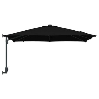 Tuinparasol Zwart 248.5 x 247.5 x 160 cm Stof