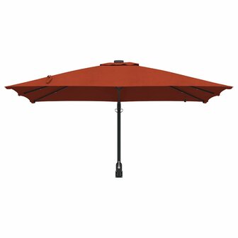 Tuinparasol Terracotta 248.5 x 247.5 x 160 cm Stof