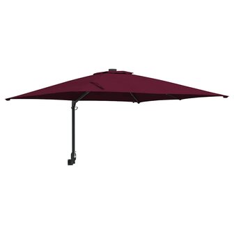 Tuinparasol Bordeauxrood 248.5 x 247.5 x 160 cm Stof