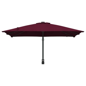 Tuinparasol Bordeauxrood 248.5 x 247.5 x 160 cm Stof
