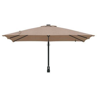 Tuinparasol Taupe 248.5 x 247.5 x 160 cm Stof