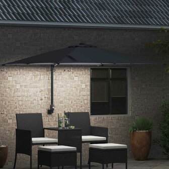 Tuinparasol Antraciet 248.5 x 247.5 x 160 cm Stof