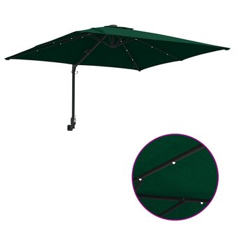 Tuinparasol Groen 248.5 x 247.5 x 160 cm Stof