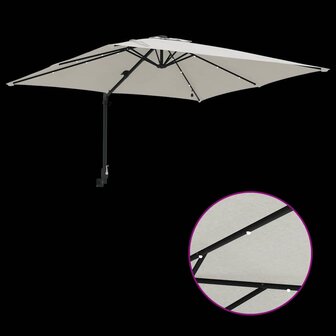 Tuinparasol Zand 248.5 x 247.5 x 160 cm Stof