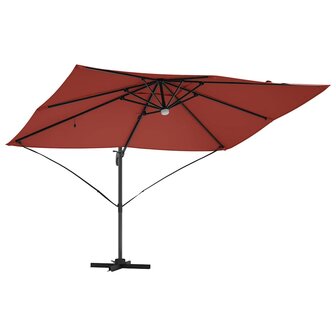 Cantilever Roma parasol Rood en Zwart 352 x 251 x 265 cm