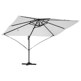 Cantilever Roma parasol Beige en zwart 352 x 251 x 265 cm