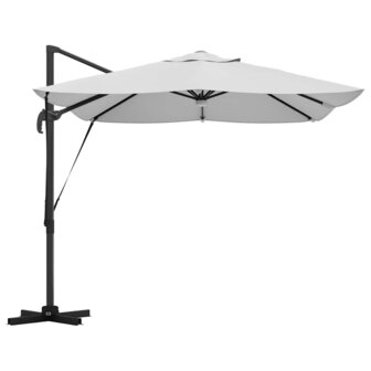 Cantilever Roma parasol Beige en zwart 352 x 251 x 265 cm