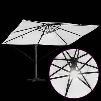 Cantilever Roma parasol Beige en zwart 352 x 251 x 265 cm