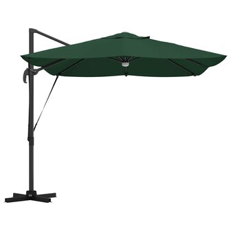 Cantilever Roma parasol Groen en Zwart 352 x 251 x 265 cm