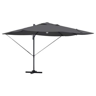 Cantilever Roma parasol Antraciet en Zwart 352 x 251 x 265 cm