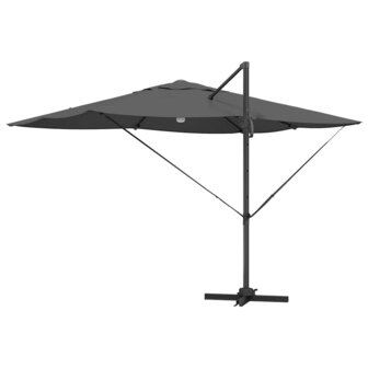 Cantilever Roma parasol Antraciet en Zwart 352 x 251 x 265 cm