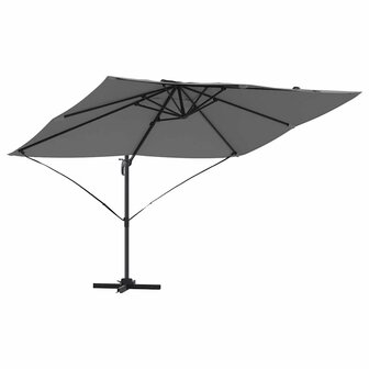 Cantilever Roma parasol Antraciet en Zwart 352 x 251 x 260 cm