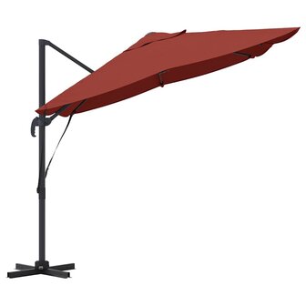 Cantilever Roma parasol Rood en Zwart 352 x 251 x 260 cm