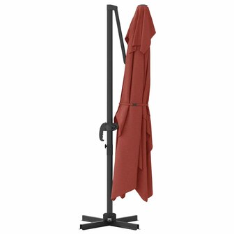 Cantilever Roma parasol Rood en Zwart 352 x 251 x 260 cm