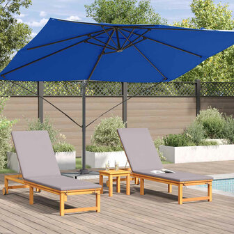 Cantilever Roma parasol Blauw en Zwart 352 x 251 x 260 cm