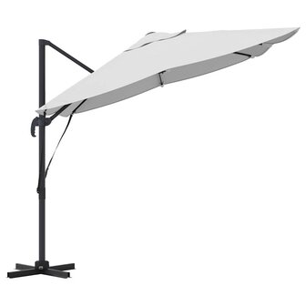 Cantilever Roma parasol Beige en zwart 352 x 251 x 260 cm