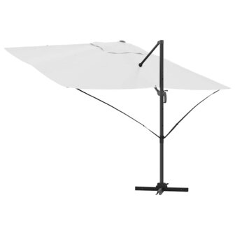 Cantilever Roma parasol Beige en zwart 352 x 251 x 260 cm