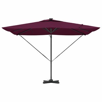 Parasol Bordeauxrood 286 x 285 x 270 cm Aluminium