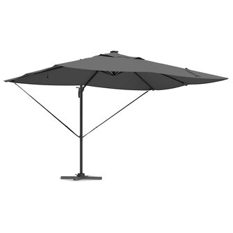 Cantilever Roma parasol Antraciet en Zwart 352 x 251 x 265 cm