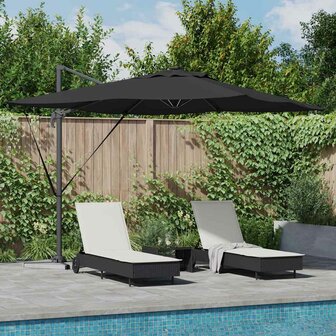 Parasol Zwart 286 x 285 x 270 cm Aluminium