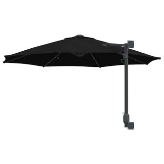 Tuinparasol Zwart en Zwart 248 x 248 x 148 cm
