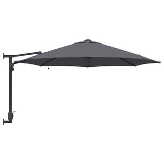 Tuinparasol Antraciet en Zwart 248 x 248 x 148 cm