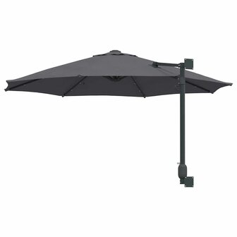 Tuinparasol Antraciet en Zwart 248 x 248 x 148 cm