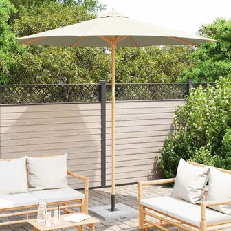 Tuinparasol Cr&egrave;mewit 270 x 270 x 260 cm Bamboe