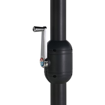 Parasol met aluminium paal 460x270 cm blauw
