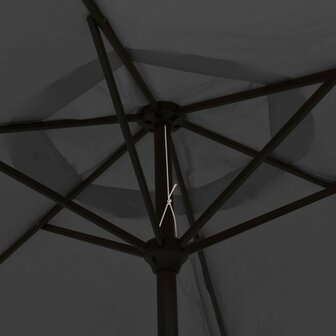 Parasol met metalen paal 300 cm antraciet
