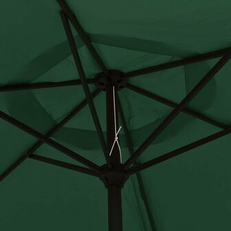 Zweefparasol met LED 3,5 m groen