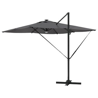 Roma Parasol Antraciet 286 x 285 x 270 cm Aluminium, Polyester