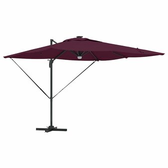Roma Parasol Rood 286 x 285 x 270 cm Aluminium en Polyester