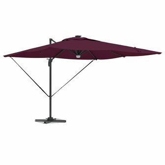 Roma Parasol Rood 286 x 285 x 270 cm Aluminium en Polyester