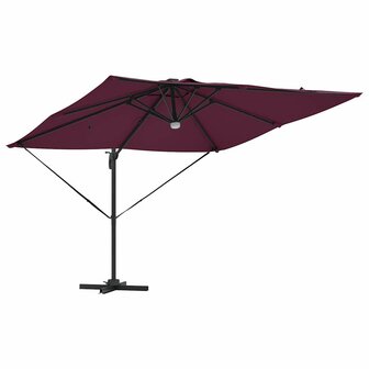 Roma Parasol Rood 286 x 285 x 270 cm Aluminium en Polyester
