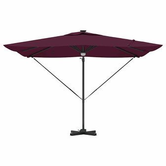 Roma Parasol Rood 286 x 285 x 270 cm Aluminium en Polyester