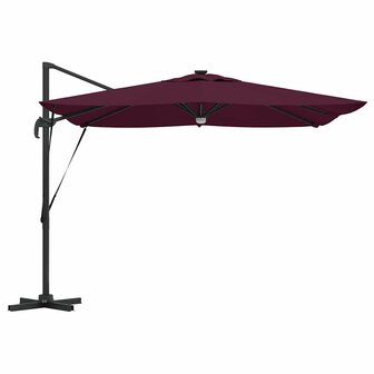 Roma Parasol Rood 286 x 285 x 270 cm Aluminium en Polyester